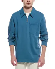 PS by Paul Smith 1/4-Zip Linen-Blend Sweatshirt