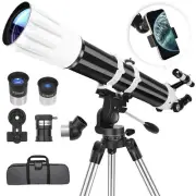 Telescope 90mm Aperture 900mm Astronomical Refractor Telescope for Adults Hig...