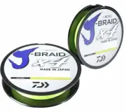 Daiwa J-Braid X4 Braided Fishing Line 50lb-150 Yd HI-VIS YELLOW JB4U50-150FIB|A4