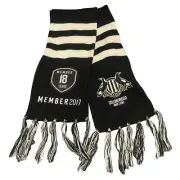 AFL Collingwood Magpies White & Black Members 2017 Scarf Member 18 Years