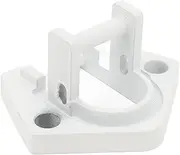 RV Awning Bottom Bracket Foot, RV Awning Bottom Mounting Bracket, RV Rounded Hardware Replacement Part, with 2 Rivets, Billet Aluminum, for Dometiic Sunchaser II RV