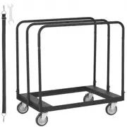 VEVOR Drywall Cart, 1500 LBS Panel Dolly Cart with 36.02" x 24.02" Deck and 5" Swivel Wheels, Heavy-Duty Drywall Sheet Cart, Handling Wall Panel, Shee