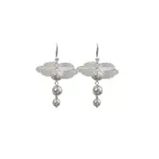 Floral Earring Hooks Mori Style Tie Earrings Fashion Jewelry for Women Girls