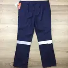 Bisley Safetywear Men's Navy Drill Work Pants 3M (TM) Tape Size 107R NWT (BH8)