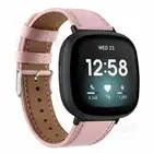Luxury Fashion Leather Bracelet Wrist Band Strap For Fitbit Versa 3 /Sense