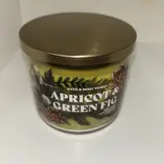 Bath & Body Works APRICOT & GREEN FIG Large 3 Wick Scented Candle 14.5 oz
