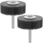 2x Wire Wheel Cup Brush Set Grinding Wheel For Power Drills Paint Rust Remover↝