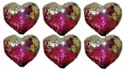 Sequin Heart Pillows for Slumber Party Favors, Decoration or Get Well Wishes...