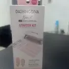 DASHING DIVA Starter Kit Glaze Semi-Cured Gel Pale Blush 32 Cnt. w/LED Light NIB