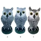 Creative Simulation Technology Garden Owl Statue Bird Scarecrow Texture