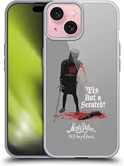 Head Case Designs Officially Licensed Monty Python Tis But A Scratch Key Art Gel Case [Military Grade Protection] Compatible with Apple iPhone 15 and Compatible with MagSafe