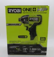 Ryobi 18V One+ HP 18 Volt Brushless 4-Mode 1/4" Impact Driver - PBLID02