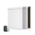 Motorized Blinds for Windows - Hapadif Roller Window Shades with Remote, No-D...