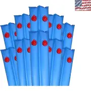 16 Gauge 10-Pack Pool Cover Water Bags, 8 ft. - Prevent Ice Damage with Ease