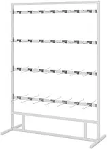 4 Floors Display Stand, Slipper Rack, Multifunction Socks Underwear Gloves Ornament Retail Store Storage Rack, Boutique Clothing Store Organizer, Height Adjustable (Color : White, Size :