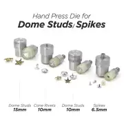 Hand Press Die for Half Round Domed Studs Claw Rivets Spikes Snap Setter Tools