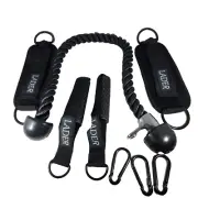 Single or Dual Grip Tricep Rope gym handles Pull Down Cable Machine Attachment