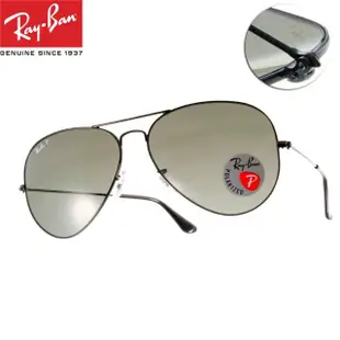 【RayBan 雷朋】太陽眼鏡 飛官偏光款(墨綠#RB3025 00258-62mm)