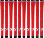 Super Stroke S-Tech Golf Grips Standard Red/White .600" Round 50g Set of 10 Pcs