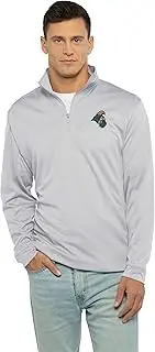 Vantage Apparel Men's Standard Collegiate Micro Mesh Performance Gray 1/4 Zip Pullover