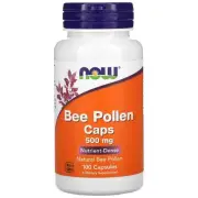 NOW FOODS Bee Pollen 500mg (Bee Pollen) 100 Capsules