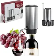 Wine Aerator, Electric Wine Decanter Wine Accessories, One Touch Automatic Wine Dispenser Wine Pourer with Storage Base and USB Rechargeable,Wine Gift Set for Women & Men