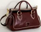 DOONEY & BOURKE FLORENTINE BROWN LEATHER MEDIUM SAVANNAH SATCHEL BAGNWT!