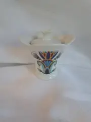 Elizabeth Arden Porcelain "Treasures Of The Pharaohs" Candle Jar Trinket Vase