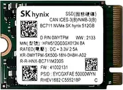 SKHynix BC711 512GB NVMe PCIe M.2 2230 30mm Solid State Drive - HFM512GD3GX013N BA- OEM Packaging
