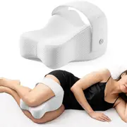 Knee Pillow for Side Sleepers Memory Foam Leg Pillow for Sciatica Back HIPS Knees