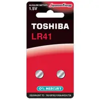 在飛比找ETMall東森購物網優惠-【東芝Toshiba】LR41鈕扣型192鹼性電池8粒裝(1