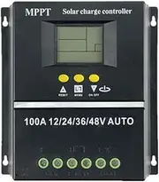 YaSao Solar Mppt Controller, Voltage Automatic Identification Solar MPPT Controller LCD Display Off-Grid System Electrical Power Generating Systems for Rechargeable Lithium Battery Leadacid Cell
