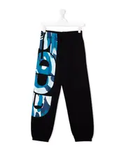logo-print detail track pants 14Y Black