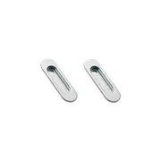 Manital ART58 Oval Sliding Door Flush Pull - Available in Various Finishes