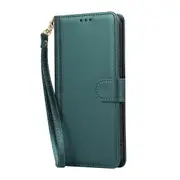 MCC Folio Case Samsung Galaxy A12 Leather Wallet Cover Line A125 [Dark Green]