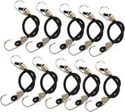 BESPORTBLE 10Pcs Bungee Cords with Small Hooks Durable Elastic Luggage Binding Straps for Outdoor Camping Heavy Duty Packing Rope for Securely Fastening Bags and Tents