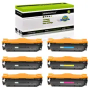 6PK Toner for HP LaserJet Pro 400 Color M451dn M451dw M475dw CE410A 305A Printer