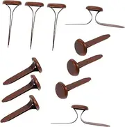 GLEAVI 200pcs Two-legged Nails Mini Claw Brads Handmade Accessories Brads DIY Craft Mini Brads Craft Brads Mini Nails Crafts DIY Accessories Iron Nails Brads Decorative Nails