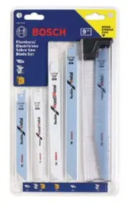 Bosch SABRE SAW BLADE SET BSC2607010670 150-225mm 9Pieces Wood/Metal