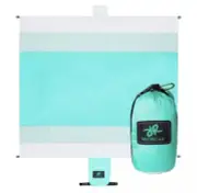 Large Sandproof Beach Blanket 10ft X 9ft Water Resistant Lightweight Compact