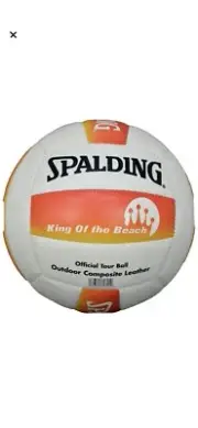 Spalding TF1500 Microfiber Composite Volleyball KING OF THE BEACH NEW