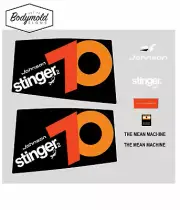 Johnson 1974 70hp STINGER Replacement Outboard Decals/stickers