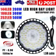 High Low Bay LED Lights 300W 500W UFO Industrial Factory Workshop Warehouse Lamp