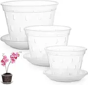 POPETPOP Phalaenopsis Starter Pot - Plant Nursery Flowerpot With Drainage - Nutrient Cup Small Nursing Garden Seeding Orchid Planter Plastic