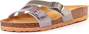 [Nordan] 0203 Summer Sandals, Women's Mules, Slippers, Women's Summer Shoes, Indoor and Outdoor Cork Sandals