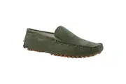 Mens Zasel Summer Boat Shoes Green Suede Casual Slip On Deck Driving Grip Loafers