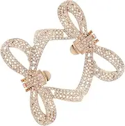 [Healvian] 1Pair Rhinestone Bowknot Shoe Clips for Women Decorative Shoe Charms for High Heels Dress Shoes Easy Clip Design Durable Sparkling Rhinestones Versatile Accessories