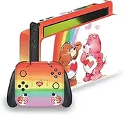 Head Case Designs Officially Licensed Care Bears Rainbow Classic Vinyl Sticker Gaming Skin Decal Cover Compatible with Nintendo Switch OLED