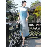 在飛比找ETMall東森購物網優惠-多麗琦新式中國風老上海復古旗袍