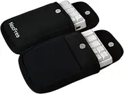 Carrying Case for NocFree Lite Keyboard, Neoprene, Compact and Foldable, Black